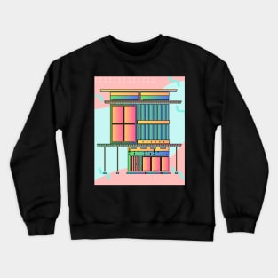 Illustration Dream House Villa Color Effects Crewneck Sweatshirt